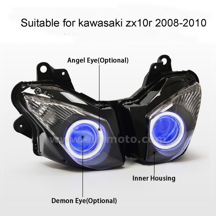 017 Headlight Kawasaki Zx-10R Zx10R 2008-2010-3 017 Headlight Kawasaki Zx-10R Zx10R 2008-2010-3